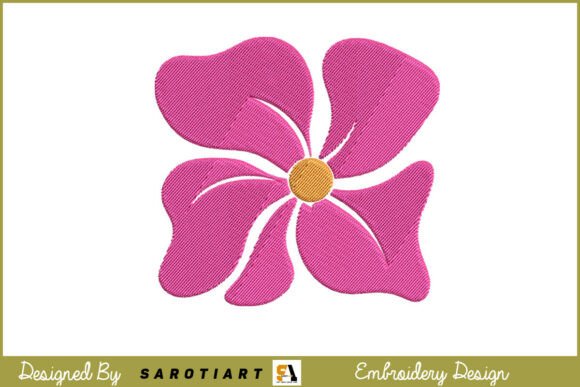 Abstract Modern Boho Flower Embroidery
