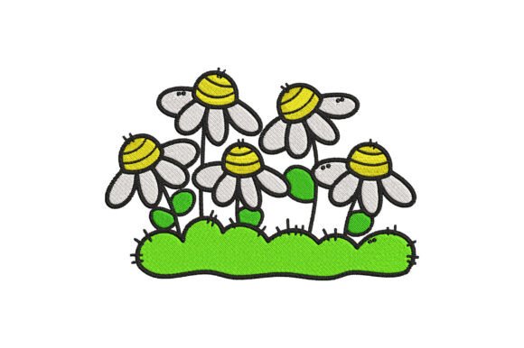 Cute Garden Embroidery Design