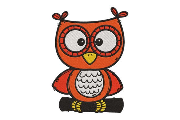 Cute Owl Embroidery Design