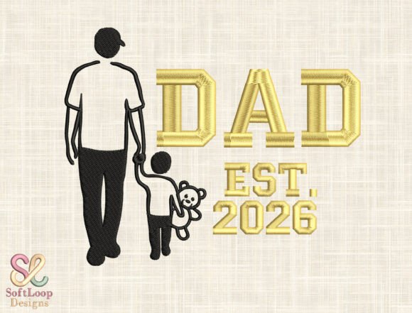 Father's Day Machine Embroidery Design
