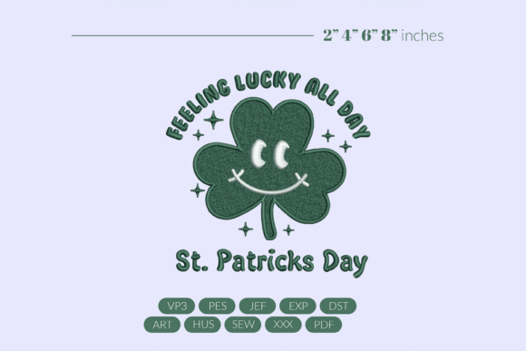 Lucky Clover Embroidery Design