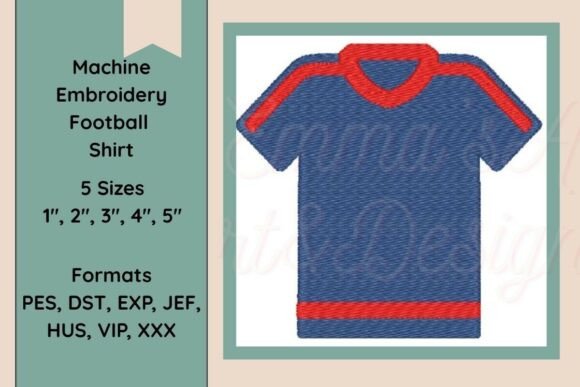 Machine Embroidery Football Shirt